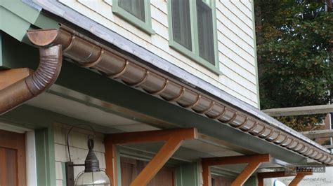 copper sheet metal and gutter|6 inch half round gutters.